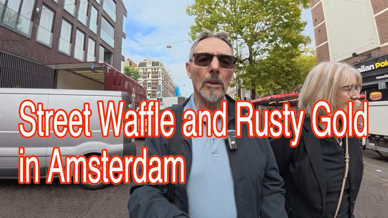 Street waffle and Rusty Gold in Amsterdam