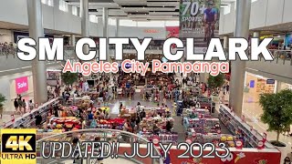 sm City Clark  angeles City Pdan  July 2023  Updated  Walking Tour  len Tv Vlog 4k Ph