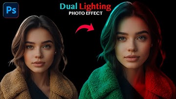 Dual Lighting Effect with Just 2 Layers in Photoshop!