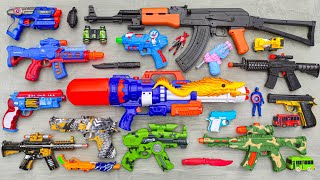 Collecting Senapan NERF war GUNS, Senapan Pistol, Gear Light AK47 Gun, Sniper Rifle, Spiderman Gun