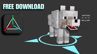 WOLF Minecraft Rig For PRISMA 3D . FREE DOWNLOAD .