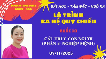 Buổi 10 - BA HỆ QUY CHIẾU || CẤU TRÚC CON NGƯỜI - Tổng nghiệp 