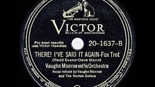 1945 HITS ARCHIVE: There! I’ve Said It Again - Vaughn Monroe (his original #1 version)
