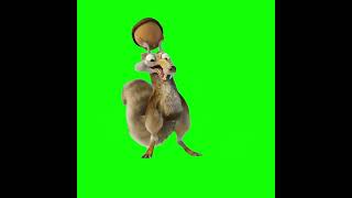 Scrat Finally Gets His Nut - Green Screen