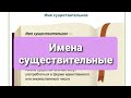 Имена существительные