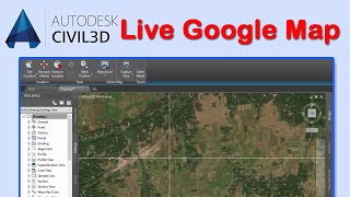 How to add live google map in AutoCAD Civil 3D