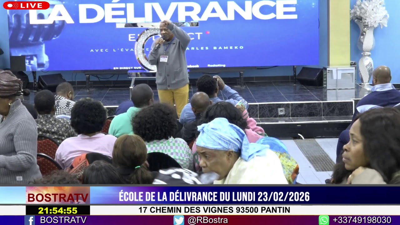 ÉCOLE DE LA DÉLIVRANCE DU LUNDI 23/02/2026