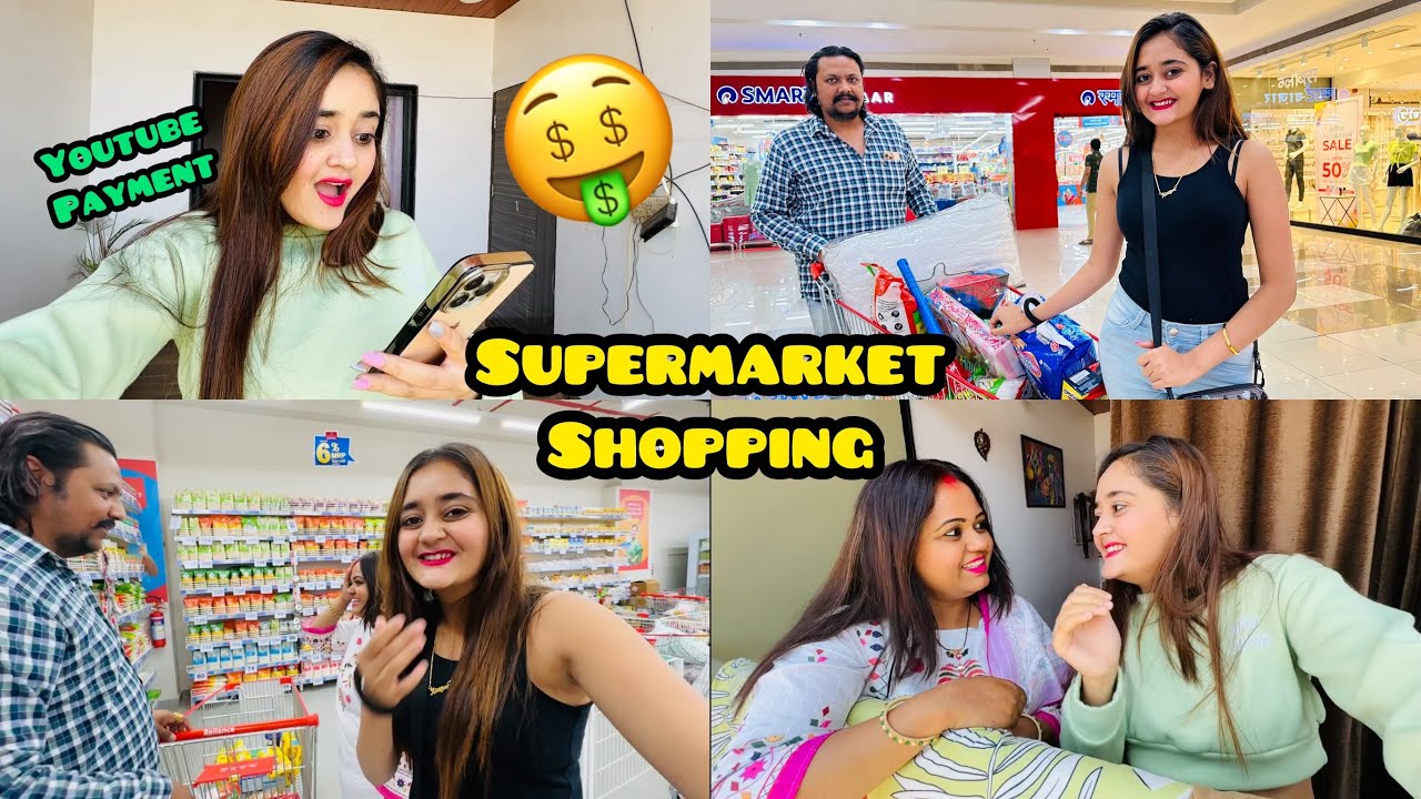 Lots Of Reliance Supermarket Smart Baazar me Shopping Youtube Payment Chalo Shopping Bindass Kavya