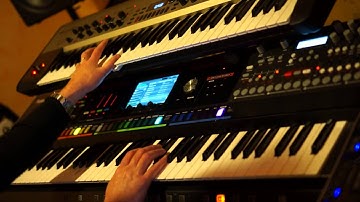 Jamming with Analog Four, KingKorg, Jupiter-80 and BK-7m