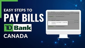 How to Pay Bills - TD Bank Canada !