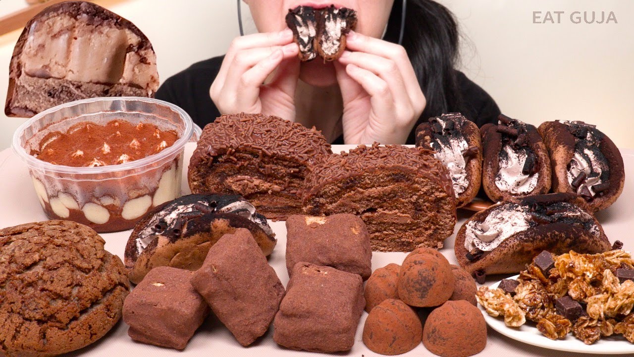 아우어가 더티초코했다🍫 노브랜드 초코디저트 ASMR 먹방