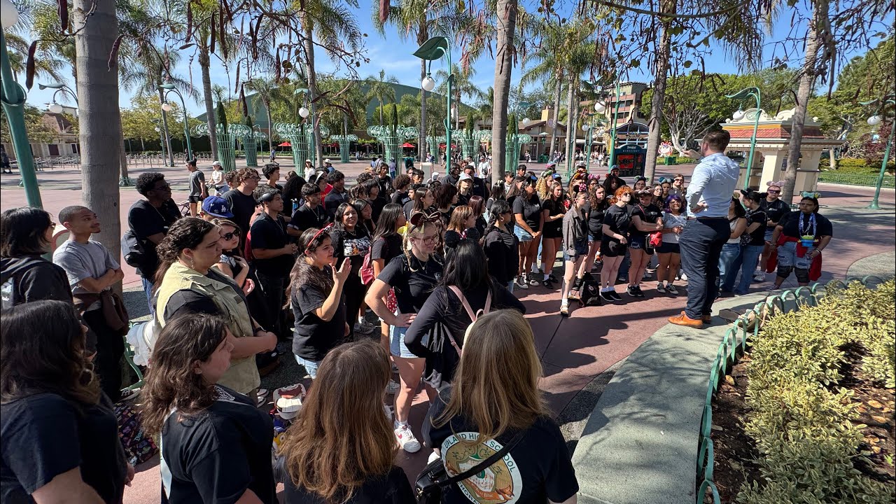 Upland High School Choir trip to Disneyland - YouTube