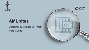 AMLbites – Customer due diligence – Part 1