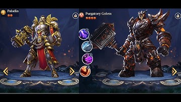 Trials Of Heroes | Fusing 7 Star Paladin | Fusing 9 Star Purgatory Golem
