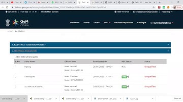 Gem tender Status ! Gem Tender Result ! Gem Portal