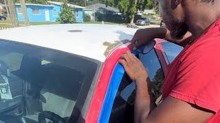 HOW TO TAPE A CAR FOR PAINT @Realblackmajic