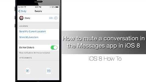 How to mute a group chat in the Messages app in iOS 8 - iPhone Hacks