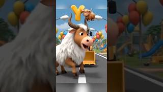 ABC for Kids 🚜 | U for Umbrella ☂️ V for Van 🚐 W X Y Z Learning | JCB Cartoon Khiladi Babu #shorts
