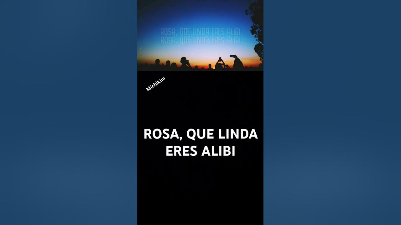 ROSA, QUE LINDA ERES ALIBI #song #musica #lyrics