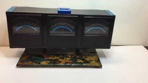 Analog Meter Clock Box