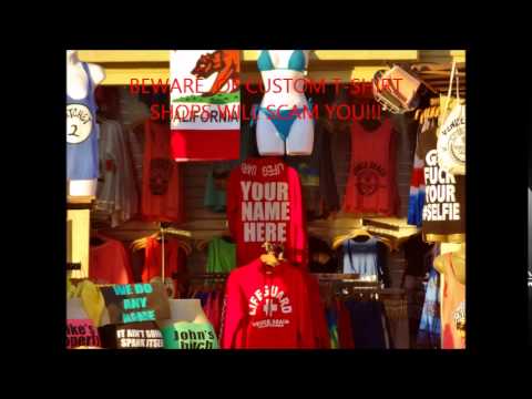 BEWARE OF CUSTOM T-SHIRT SHOP SCAM VENICE BEACH CALIF MARCH 2015