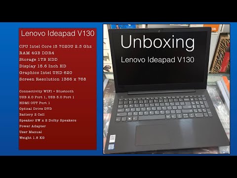 Unboxing & Review Laptop Lenovo V130 14IKB SPEC MENENGAH FOR STUDENT