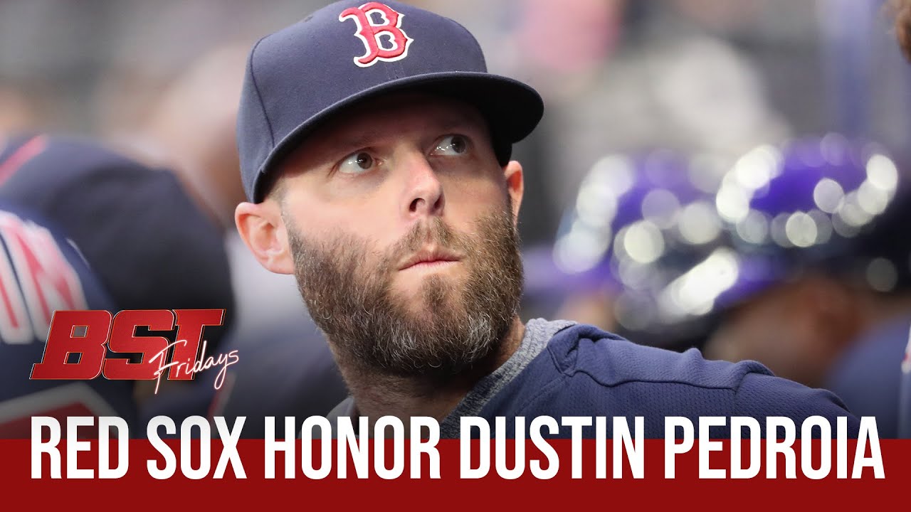 Dustin Pedroia retirement ceremony with Red Sox