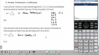 7. Arrangements, Permutations, and Combinations on the HP Prime