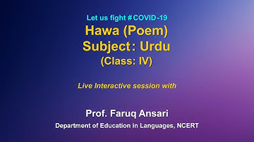 Live Interaction on : Hawa (Poem) Class-IV
