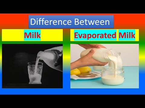 Video: Da li je evaporirano mlijeko isto kao i obično mlijeko?