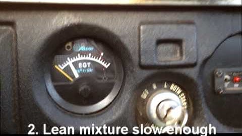 HOW-TO: Lean the Piper PA-28-161 using an EGT