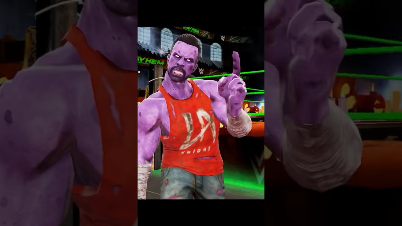 Супер-коронный приём Zombie La Night в WWE Mayhem 