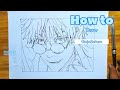 How To Draw Gojo Satoru Step by Step Easy | Anime Drawing Easy 