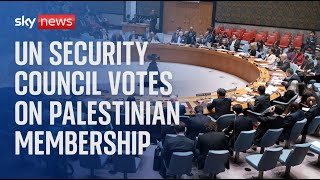 UN Security Council to vote on full Palestinian membership