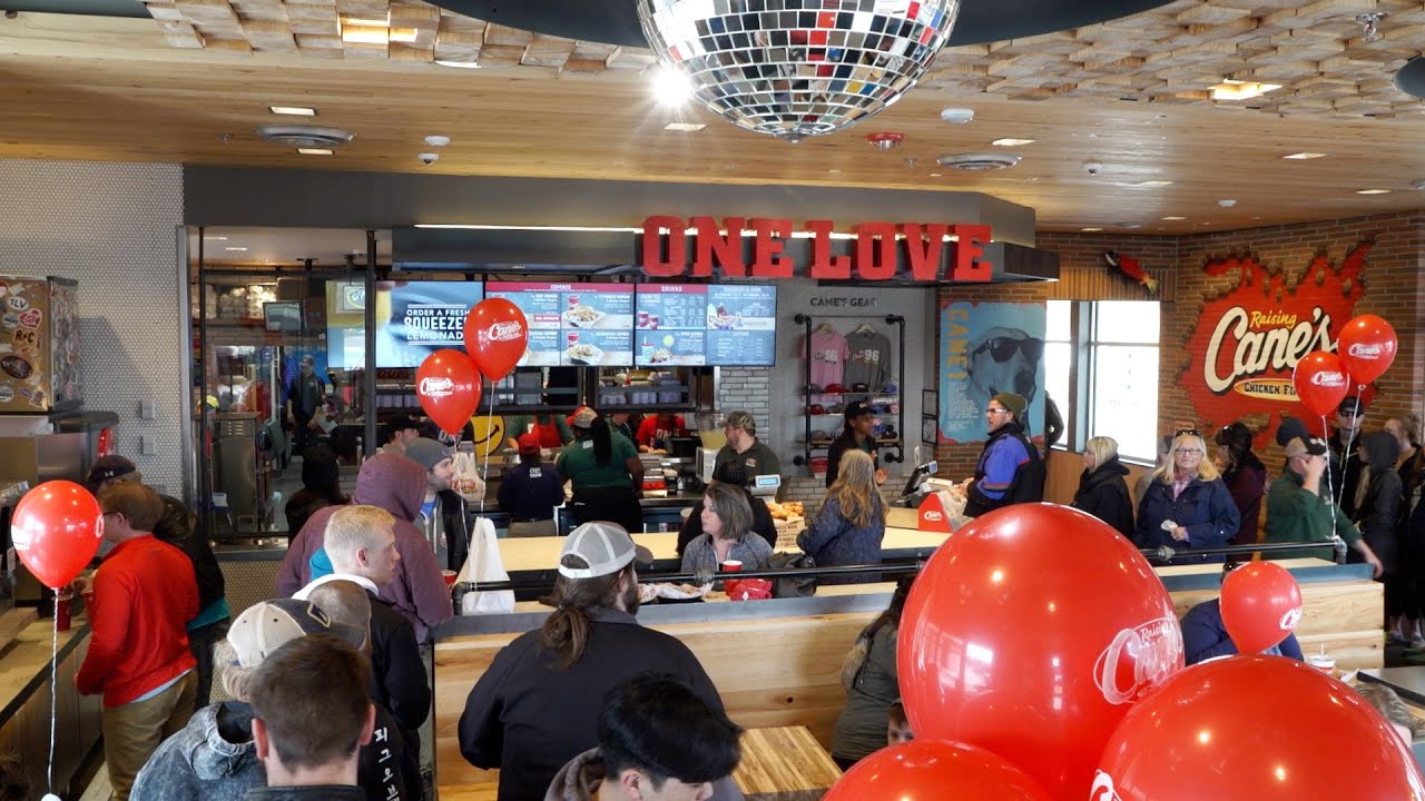 Raising Cane's Chicken Fingers Woodbury Ribbon Cutting YouTube