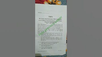 M.com. 2nd sem 2021(financial management)