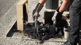 In part one I made the sand mould. Now I melt metal and complete the casting.