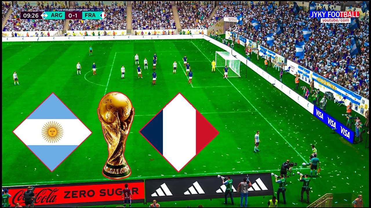 FIFA 23 - Final FIFA World Cup 2022 Qatar - Full Match All Goals HD - Messi VS Mbappe - Gameplay