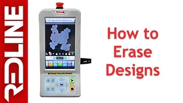 How to erase designs from the Redline Embroidery Machine