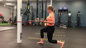 ISO Split Squat Single Arm Banded Row