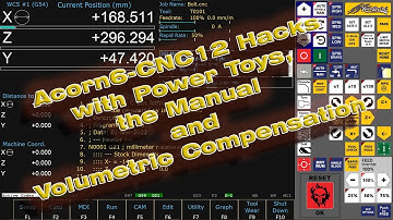 Acorn6 DIY CNC with Power Toys and Volumetric Compensation