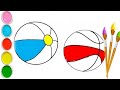 Drawing Ball for children with kids song/Bolalar uchun chizilgan to&#39;p/Ри...