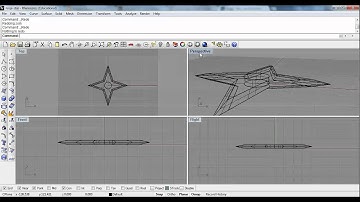 Using Rhino to create a model Ninja-Star