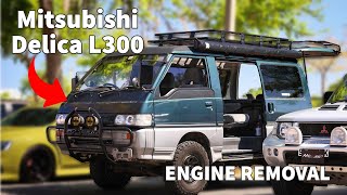 Mitsubishi Delica Engine Removal!