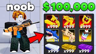 Buying EVERY ITEM as a FAKE NOOB in Roblox Rivals!