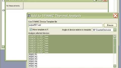 Thermal Analysis from Microwave Office using SYMMIC