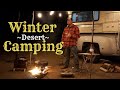 3 days of solitude offgrid winter desert camping  overnight pickup truck camper camping real life