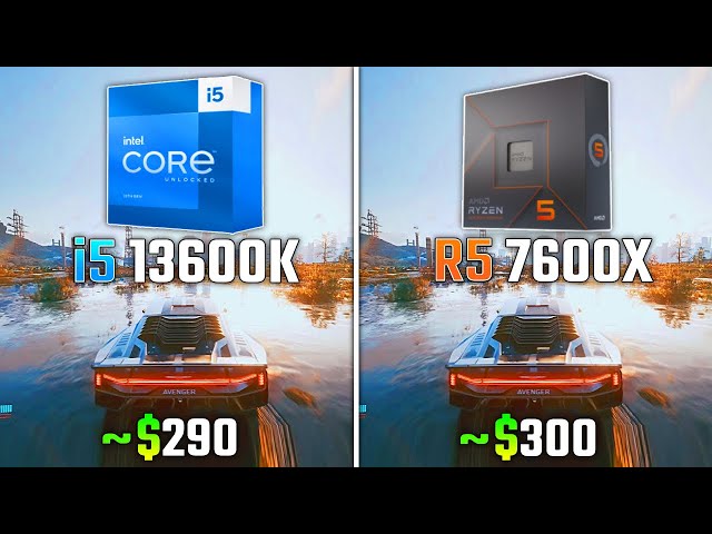 AMD Ryzen 5 7600X vs. Intel Core i5-13600K