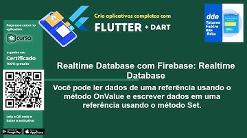 Aula 225 - Realtime Database com Firebase: Realtime Database - Crie apps com Flutter e Dart.