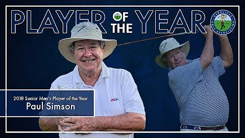 2018 CGA Senior Men's Player of the Year: Paul Simson